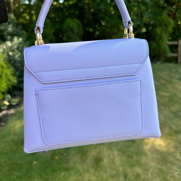 FURLA 1927 Top Handle Mini Lilac Purple Shoulder Bag preowned - Picture 2 of 14